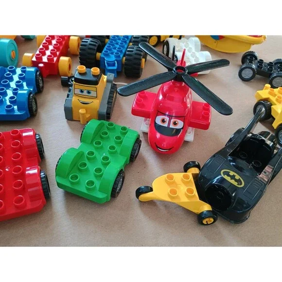 Lego Duplo Vehicle Lot Planes Cars Fire Pixar Bat Mobile - Picture 2 of 5